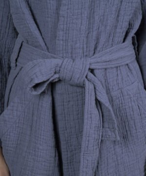 Kokvilnas halāts Orion Blueberry zilgans