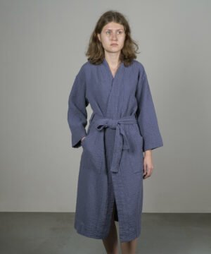 Kokvilnas halāts Orion Blueberry