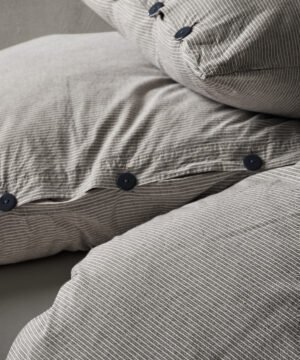 Chambray kokvilnas spilvendrāna Shirt Anthracite