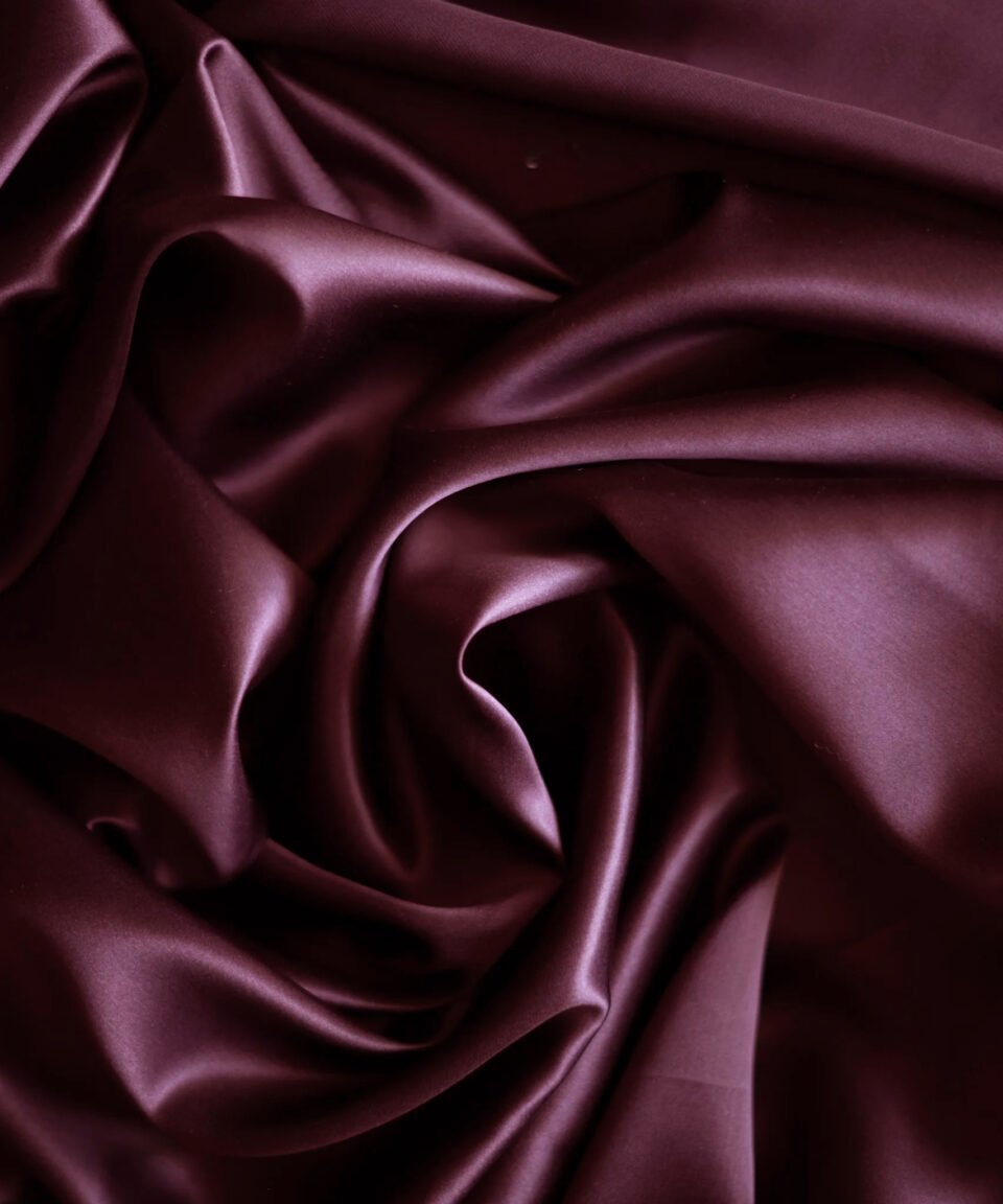 Zīda spilvendrāna Burgundy audums