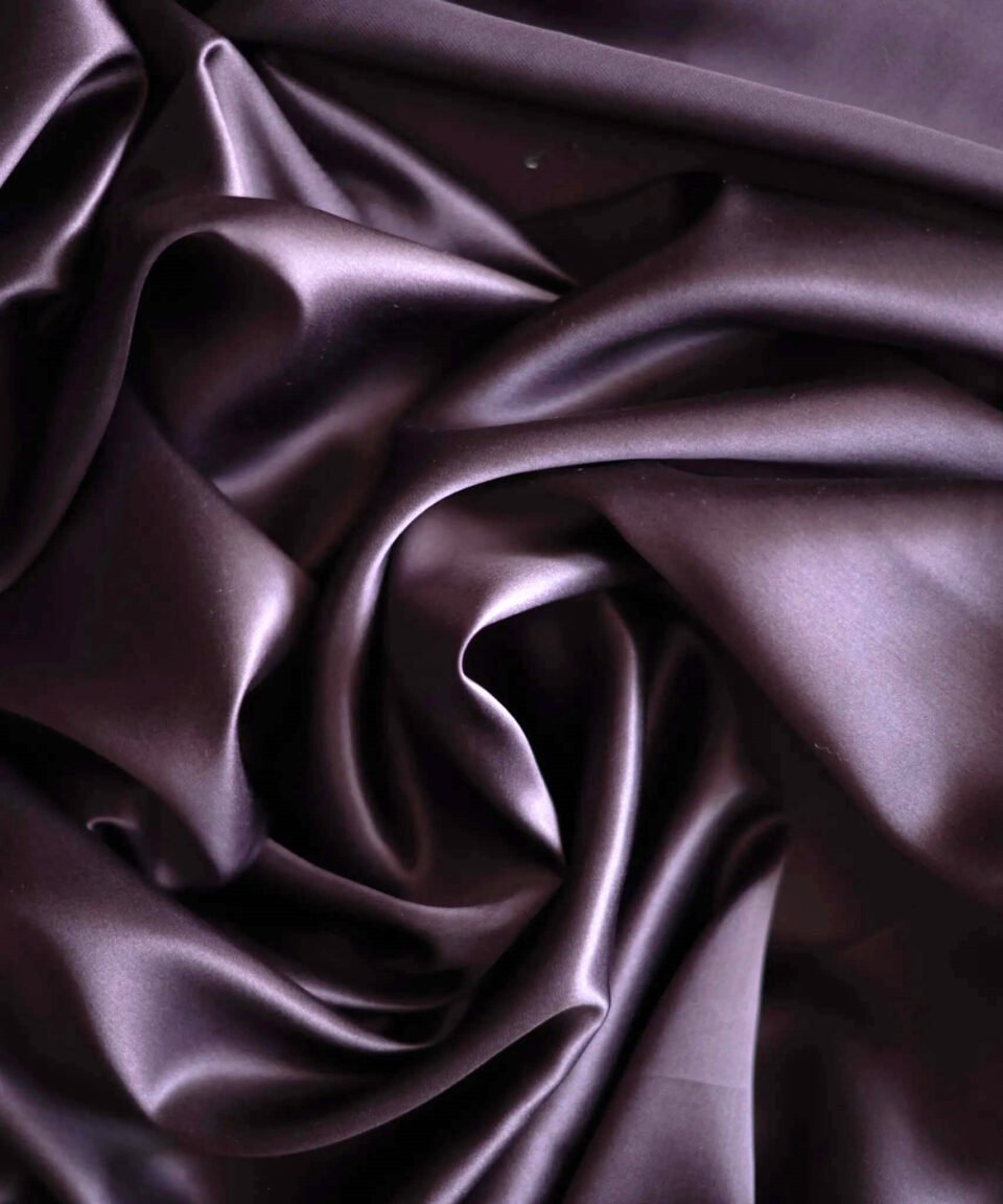 Zīda spilvendrāna Charme Purple audums