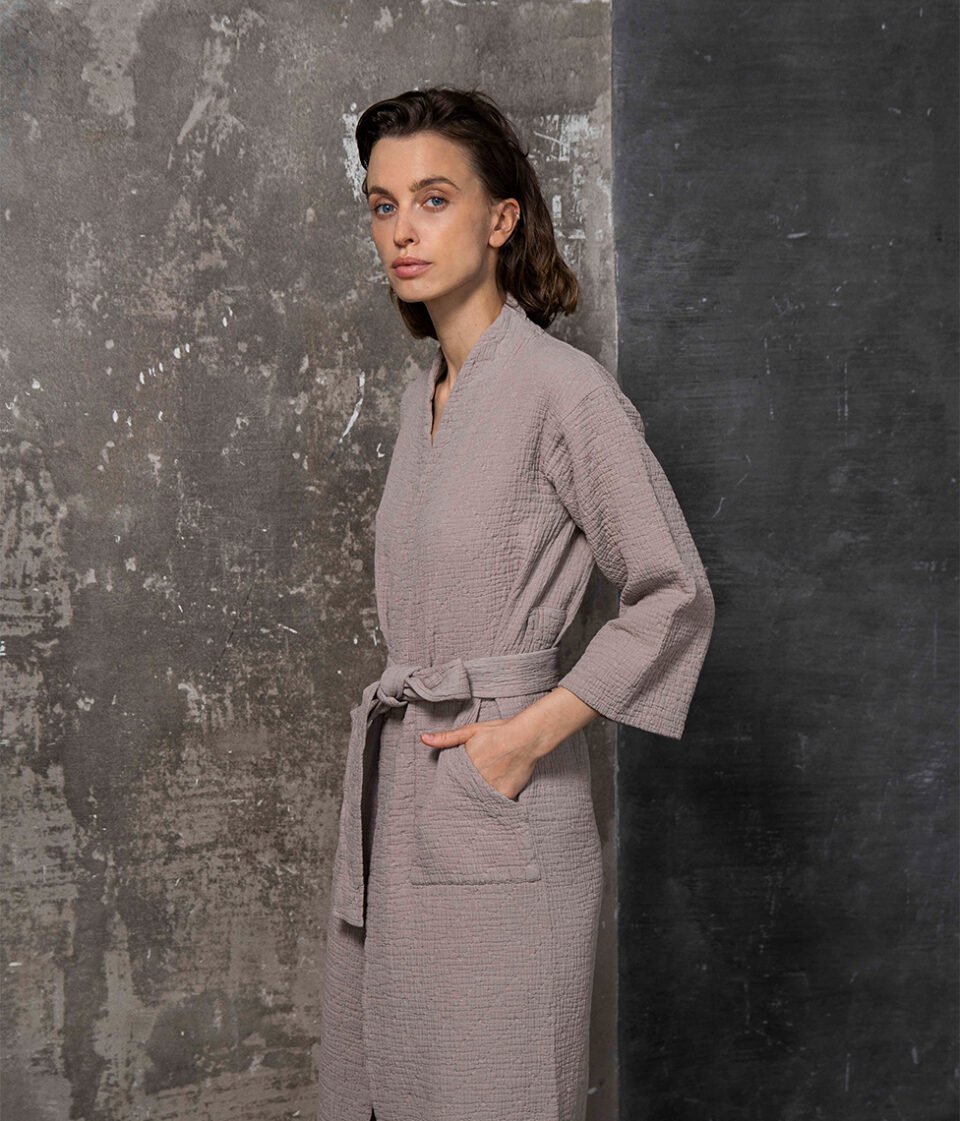 Halāts kokvilnas Orion Latte