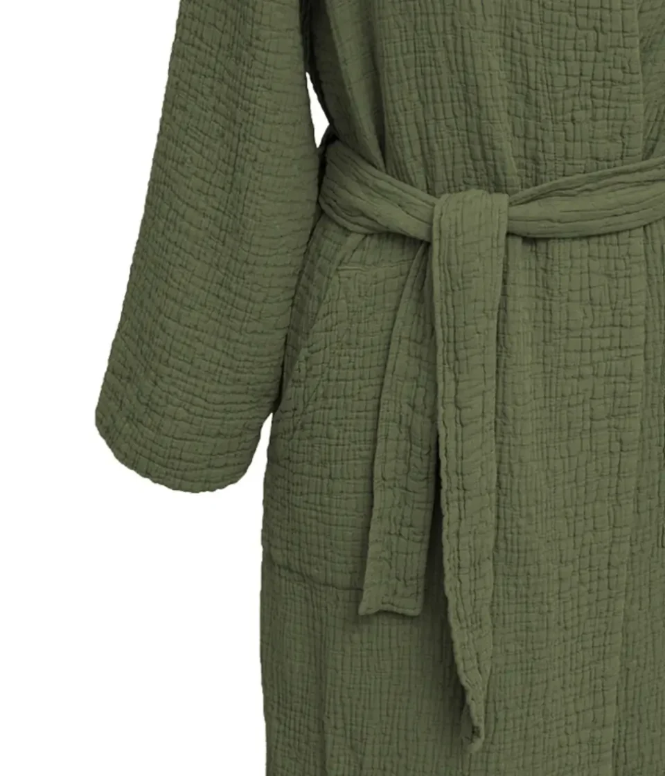 Kokvilnas halāts Orion Solid Moss