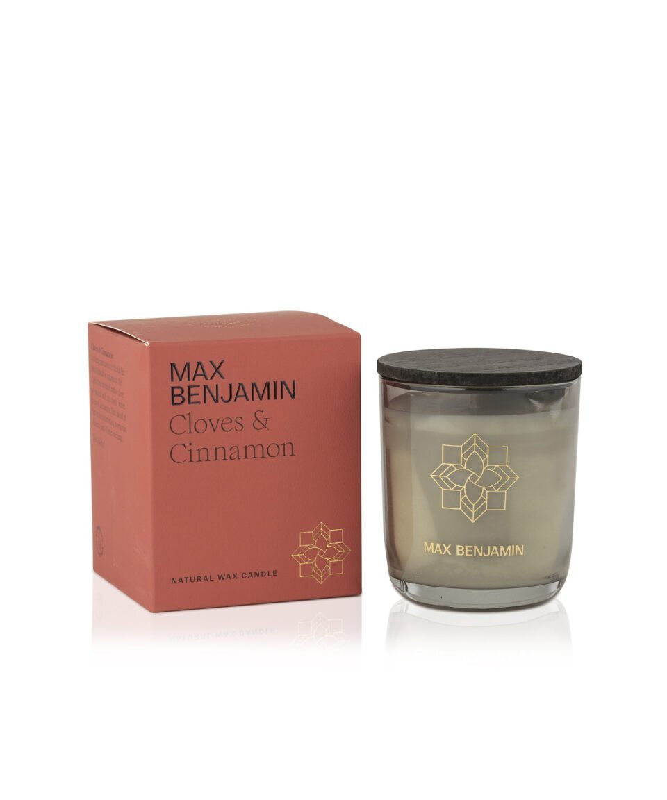 Max Benjamin aromātiskā svece Cloves & Cinnamon ar kastīti