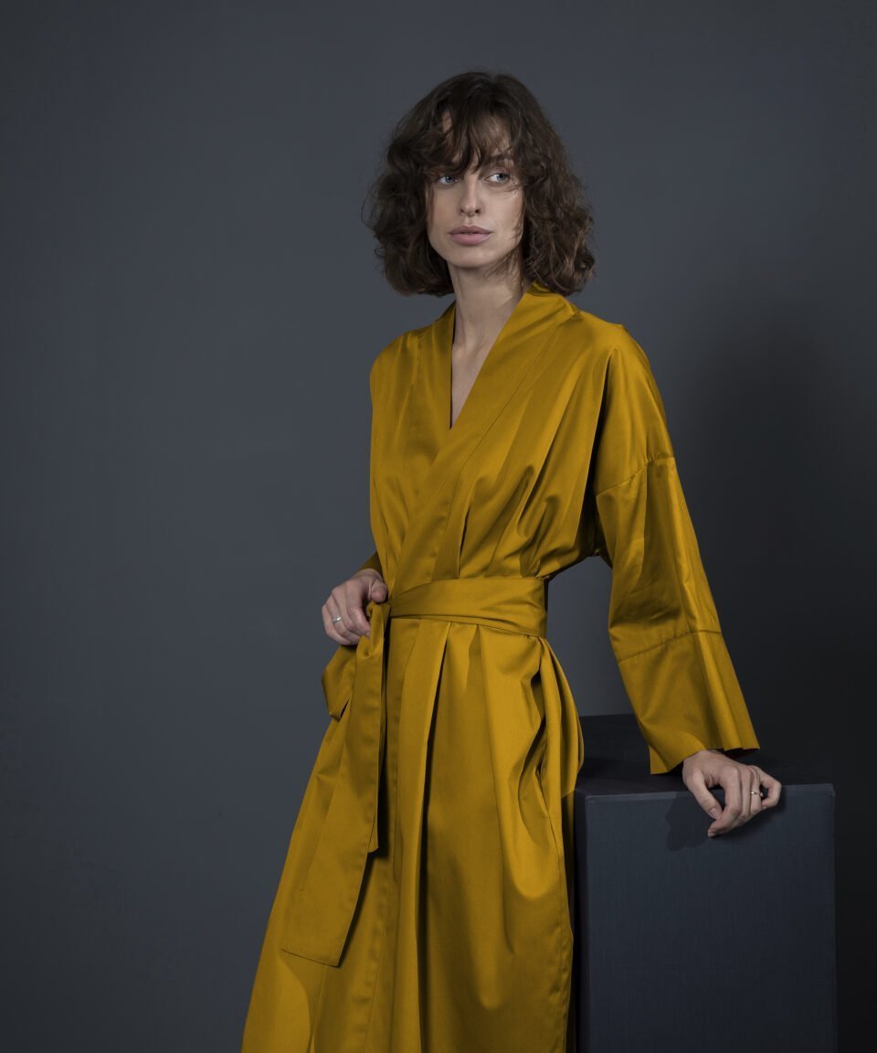 Satīna halāts Antique Gold