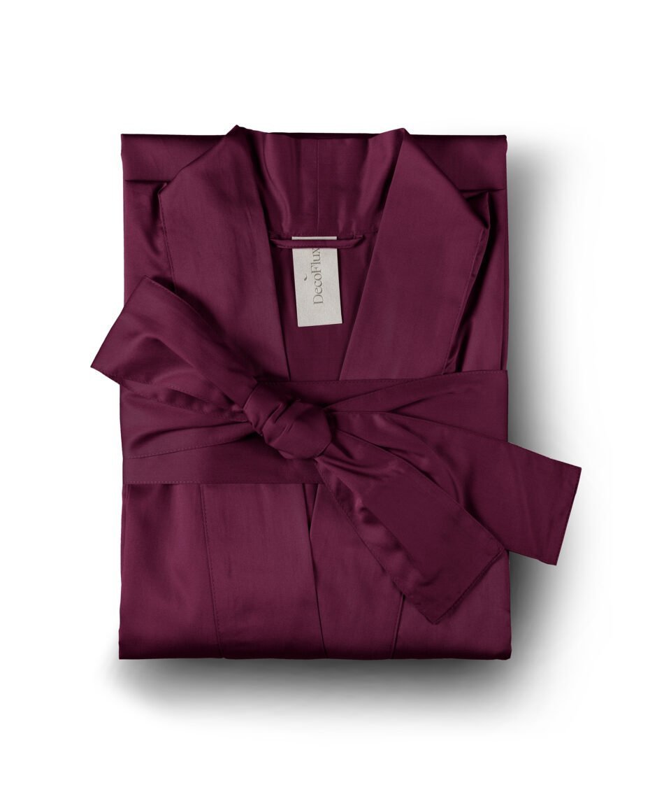 Halāts satīna Burgundy