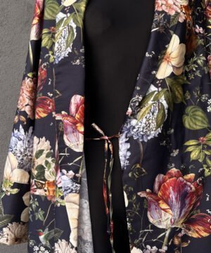 Halāts satīna Magic Garden Blue