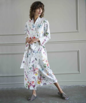 Satīna halāts Monday Blooms