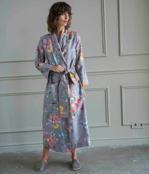 Satīna halāts Weekend Blooms