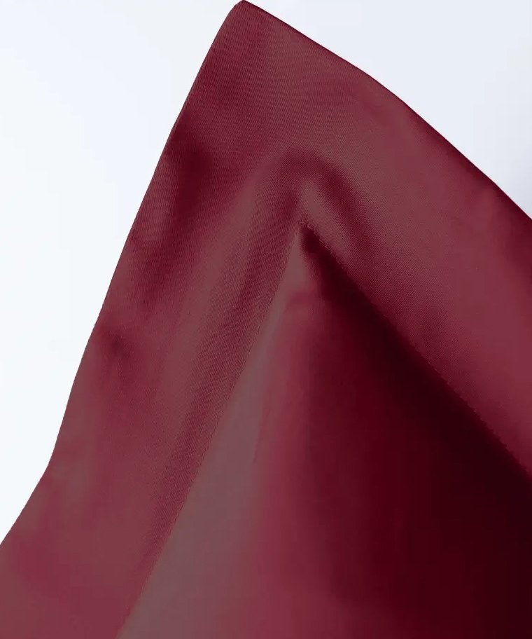 Satīna spilvendrāna Burgundy audums