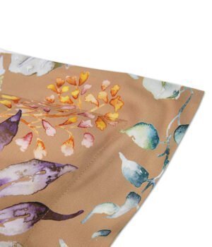 Satīna spilvendrāna Flora Costera Cinnamon audums