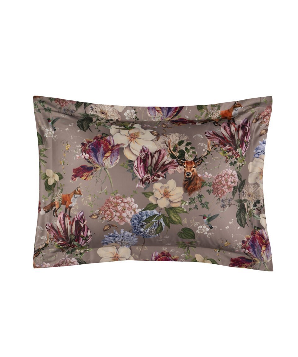 Satīna spilvendrāna Magic Garden Grey Cliff