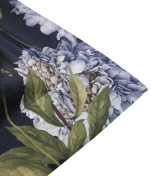 Satīna spilvendrāna Secret Garden Dark Blue audums