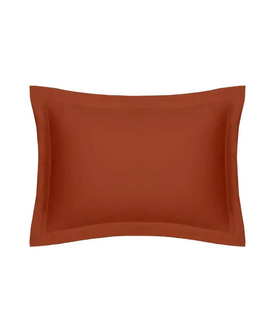 Satīna spilvendrāna Terracotta